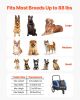 Dog Bike Trailer, Supports up to 88 lbs, 2-in-1 Pet Stroller Cart Bicycle Carrier for Small & Large Dogs, Easy Folding Frame with Quick Release Wheel