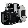 Pet Carrier Backpack, Expandable Cat Dog Carrier with Back Extension, Breathable Mesh Travel Backpack for Small Dogs Cats